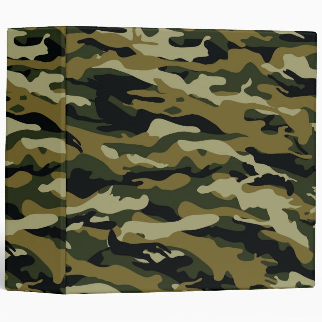 Camo 3 Ring Binder (Front/Spine)