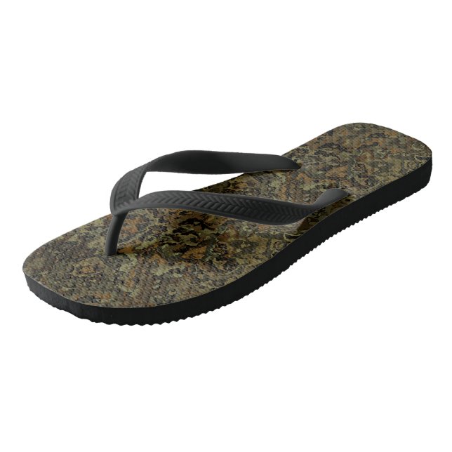 Camo Abstract Flip Flops (Angled)