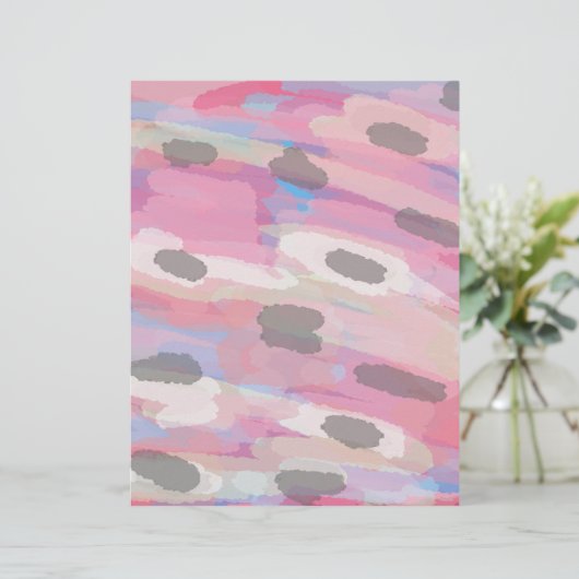 Camo Abstract Pink Pattern (Standing Front)