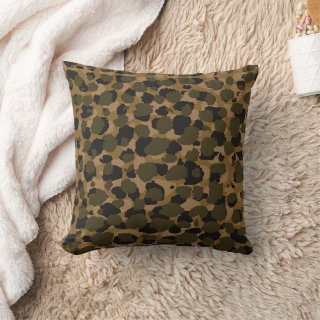 Camo Abstract Throw Pillow (Blanket)