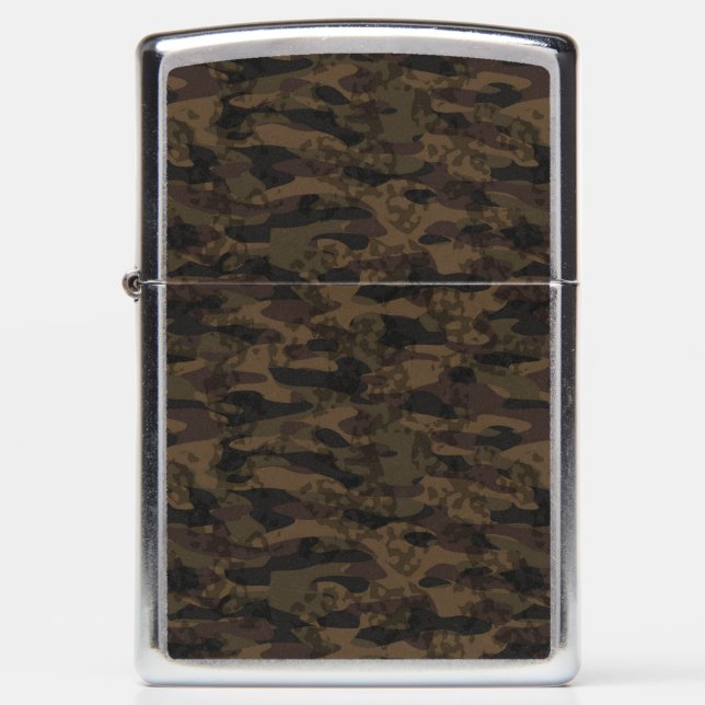 camo abstract zippo lighter (Front)