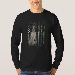 Camo American Flag German Shorthaired Pointer 4th T-Shirt