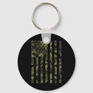 Camo American Flag Usa Camouflage Men Boys Women G Keychain