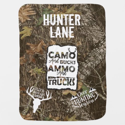 Camo and Ammo Baby Blanket