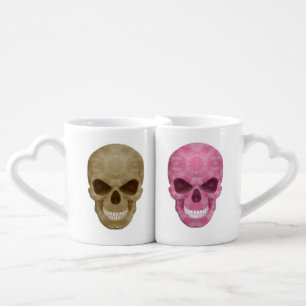 Camo And Pink Camo Skulls His And Hers Mug Set