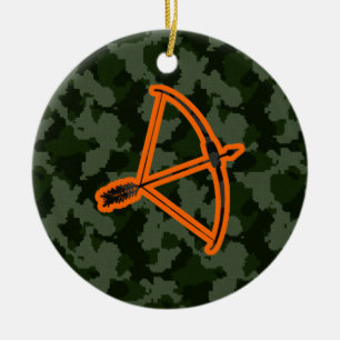 Camo Archery Ceramic Ornament