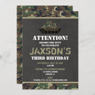 Military Ball Invitations