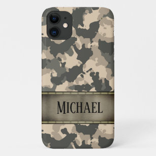 Camo Army Camouflage Green Personalized iPhone 11 Case