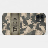 Camo Army Camouflage Green Personalized Case-Mate iPhone Case (Back (Horizontal))