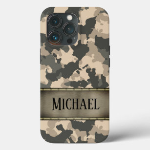 Camo Army Camouflage Green Personalized iPhone 13 Pro Case