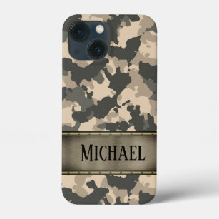 Camo Army Camouflage Green Personalized iPhone 13 Mini Case