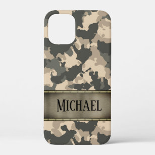 Camo Army Camouflage Green Personalized iPhone 12 Mini Case