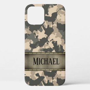 Camo Army Camouflage Green Personalized iPhone 12 Case