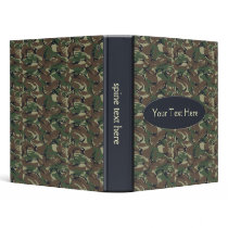 Camo army green Binder