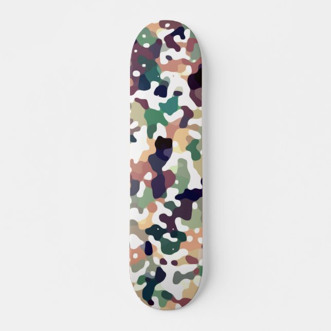 Camo Autumn Skateboard Deck (Front)