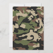 Camo Baby Shower Camouflage Country Hunter Invitation (Back)