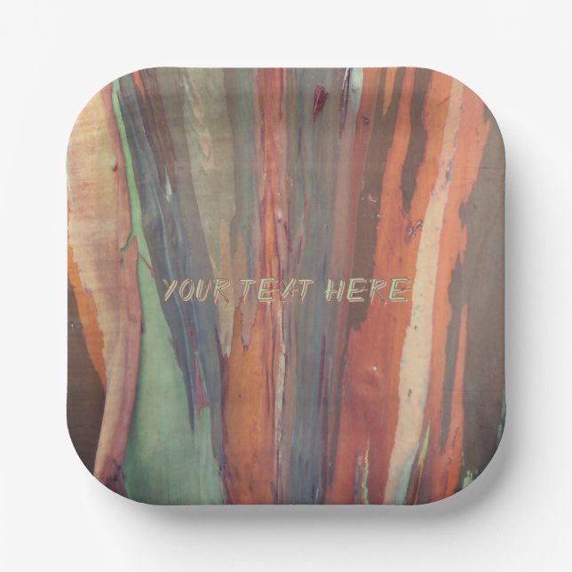 Camo Bark Paper Plates (Front)