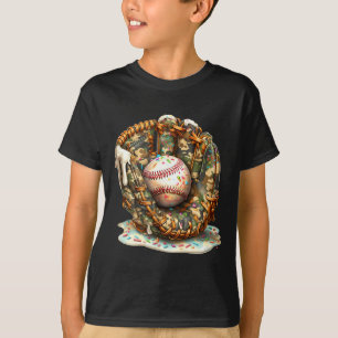 Camo Baseball Gloves Lifestyle 101 Apparel Drip Ic T-Shirt