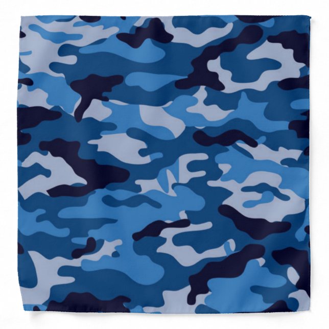 Camo Blue Bandana (Front)