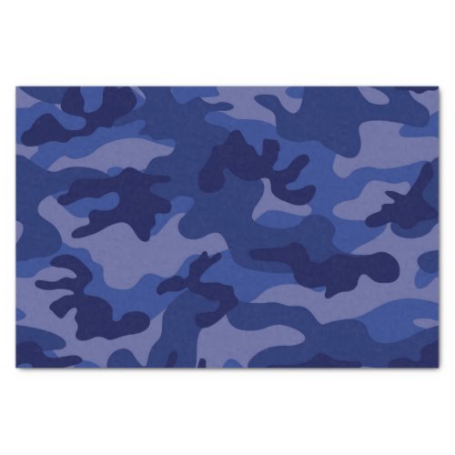 Camo Blue Patriotic Military Colorful Gift Wrap Tissue Paper