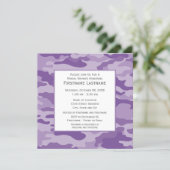 Camo Bridal Shower or Engagement Party Invitation (Standing Front)