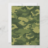 Camo Bridal Shower or Engagement Party Invitation (Back)