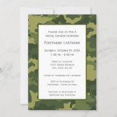 Camo Bridal Shower or Engagement Party Invitation (Front)