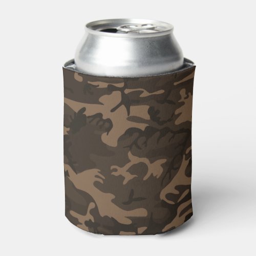 Camo Brown Can Cooler