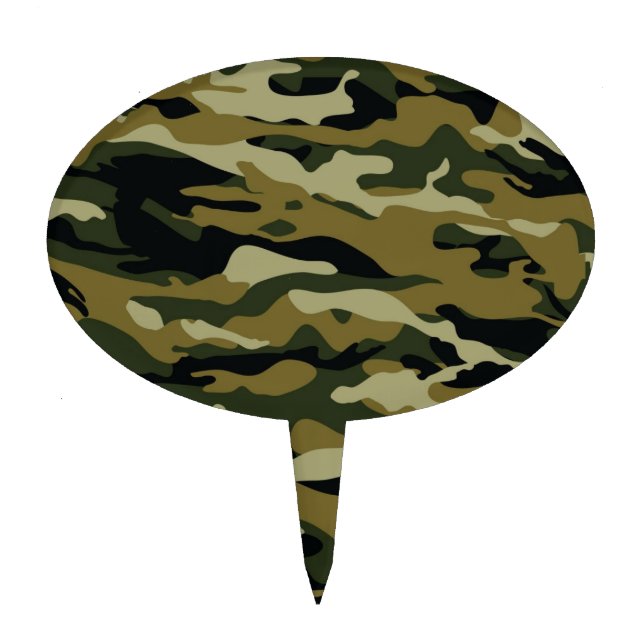 Camo Cake Topper (Front)