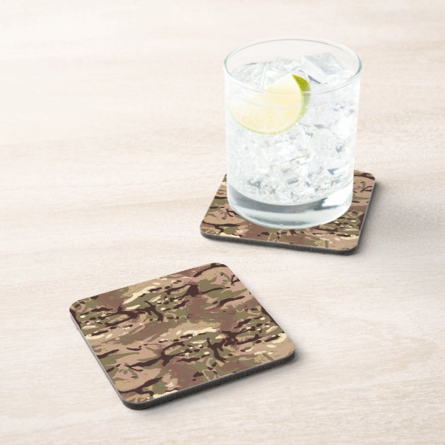 Camo Camo, Wherefore Art Thou? LIDJ Design. Drink Coaster (Right Side)