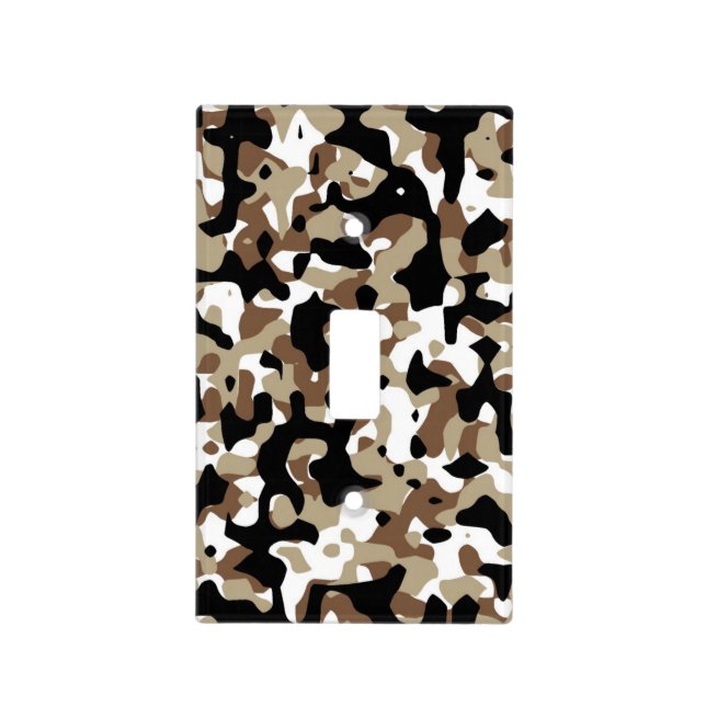 Camo Camoflauge Light Switch Plate Cover (Front)