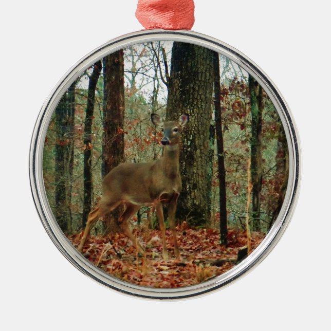 Camo,Camouflage Deer Metal Ornament (Front)
