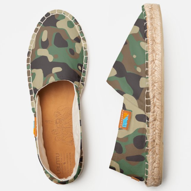 Camo camouflage pattern espadrilles (Side)