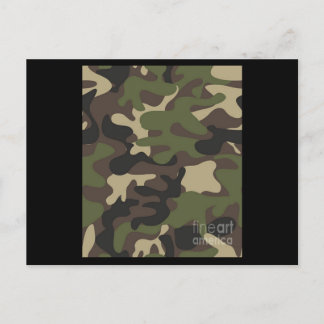 Camo Camouflage Pattern Postcard