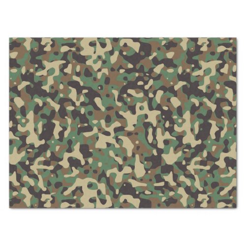 Camo camouflage pattern tissue paper