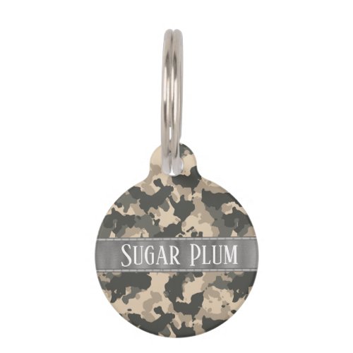 Camo Camouflage Pet Dog Cat Lost Id Pet ID Tag