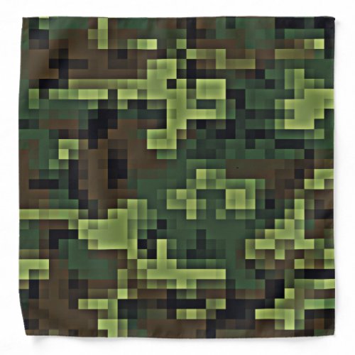 Camo Camouflage Pixels Bandana