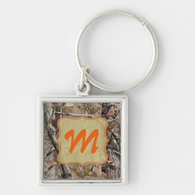 Camo Camouflage Real Tree Hunting Hunter Key Chain (Front)