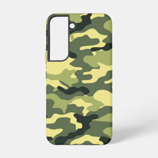 Camo Camping Hunting Green Camouflage Samsung Galaxy Case (Back)