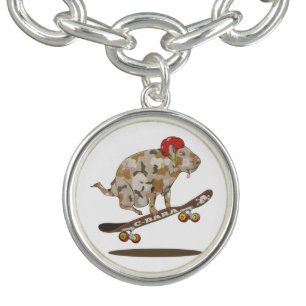 Camo Capybara Skateboarding Bracelet