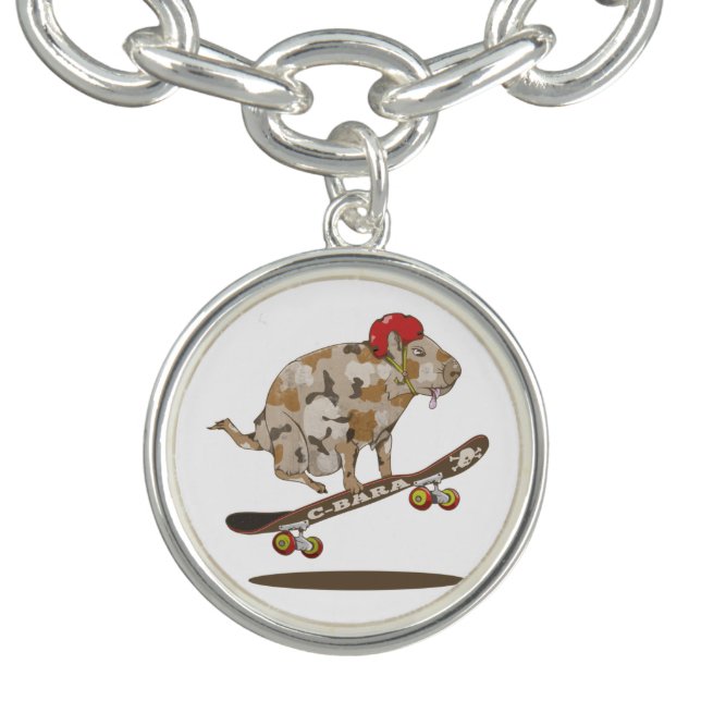 Camo Capybara Skateboarding Bracelet (Design)