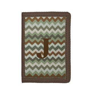 Camo Chevron Monogram Wallet