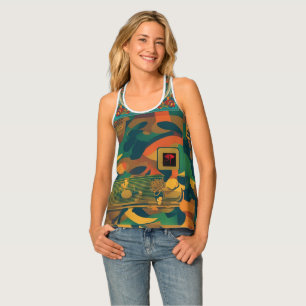 "Camo Chic: Women's Tank Top for Trendsetters"