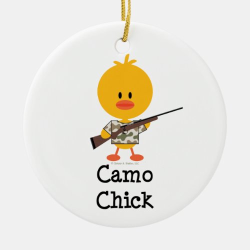 Camo Chick Ornament