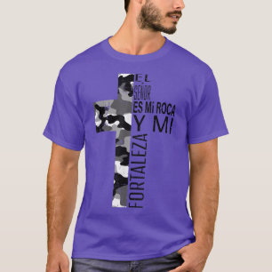 Camo Christian Spanish Gifts Camisas Con Mensajes T-Shirt