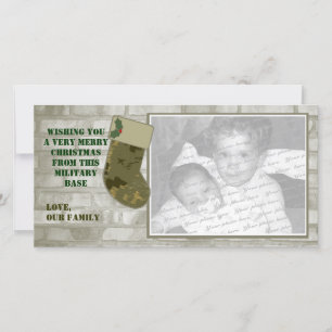 Camo Christmas Photo Card