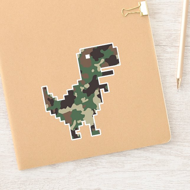  Camo Chrome T-Rex  Sticker (Notebook)
