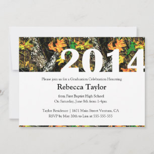 Camo Class of 2014 Graduation Invitation
