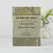 Camo Class Of 2024 Graduation Invitation (Standing Front)