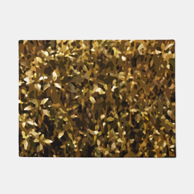 Camo Color Abstract Pattern Doormat (Front)
